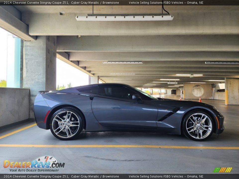 2014 Chevrolet Corvette Stingray Coupe Z51 Cyber Gray Metallic / Brownstone Photo #17