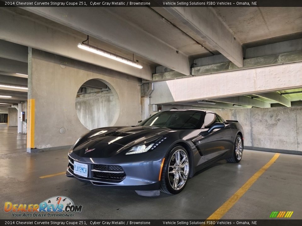 2014 Chevrolet Corvette Stingray Coupe Z51 Cyber Gray Metallic / Brownstone Photo #20