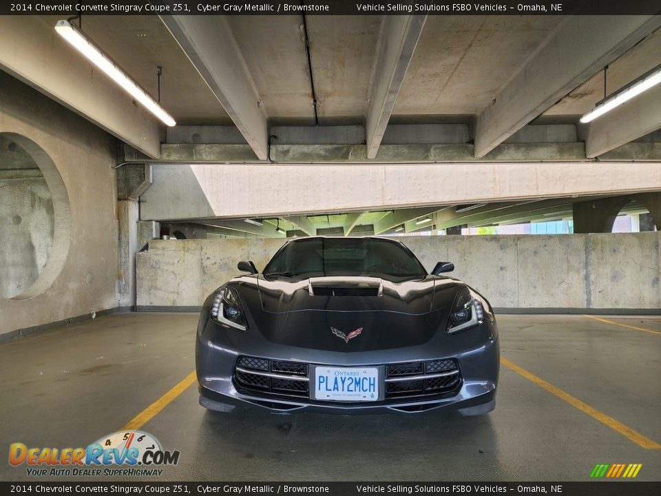 2014 Chevrolet Corvette Stingray Coupe Z51 Cyber Gray Metallic / Brownstone Photo #22