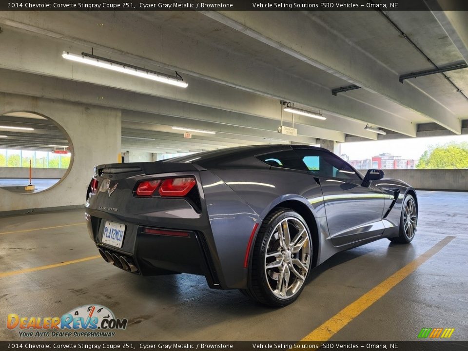 2014 Chevrolet Corvette Stingray Coupe Z51 Cyber Gray Metallic / Brownstone Photo #24