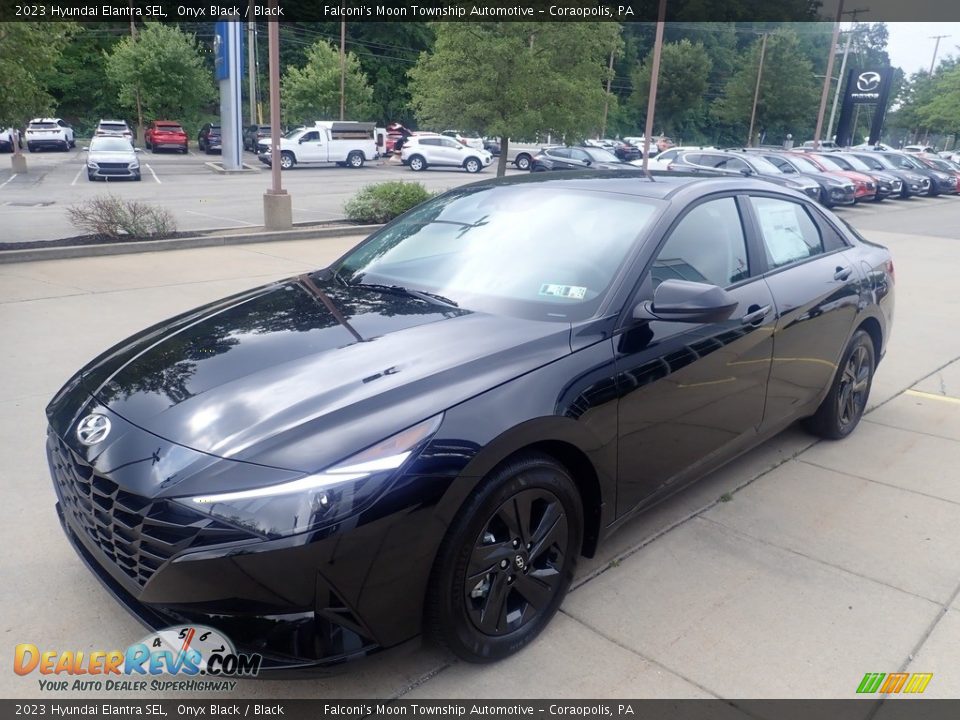 2023 Hyundai Elantra SEL Onyx Black / Black Photo #7