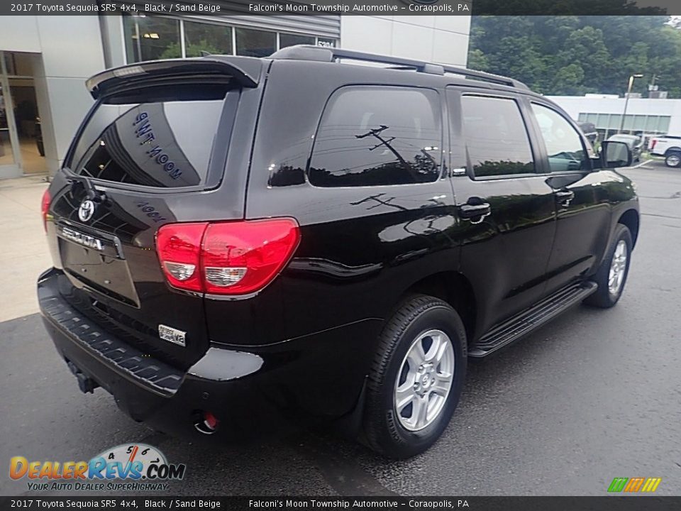 2017 Toyota Sequoia SR5 4x4 Black / Sand Beige Photo #2