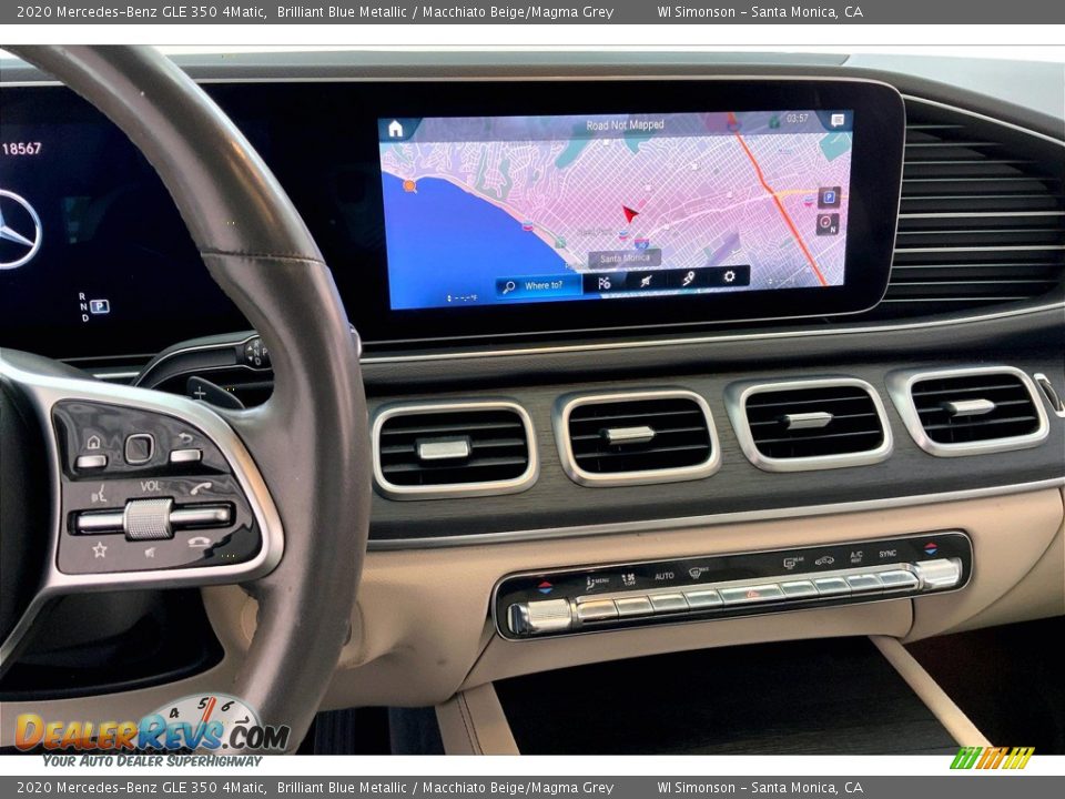2020 Mercedes-Benz GLE 350 4Matic Brilliant Blue Metallic / Macchiato Beige/Magma Grey Photo #5