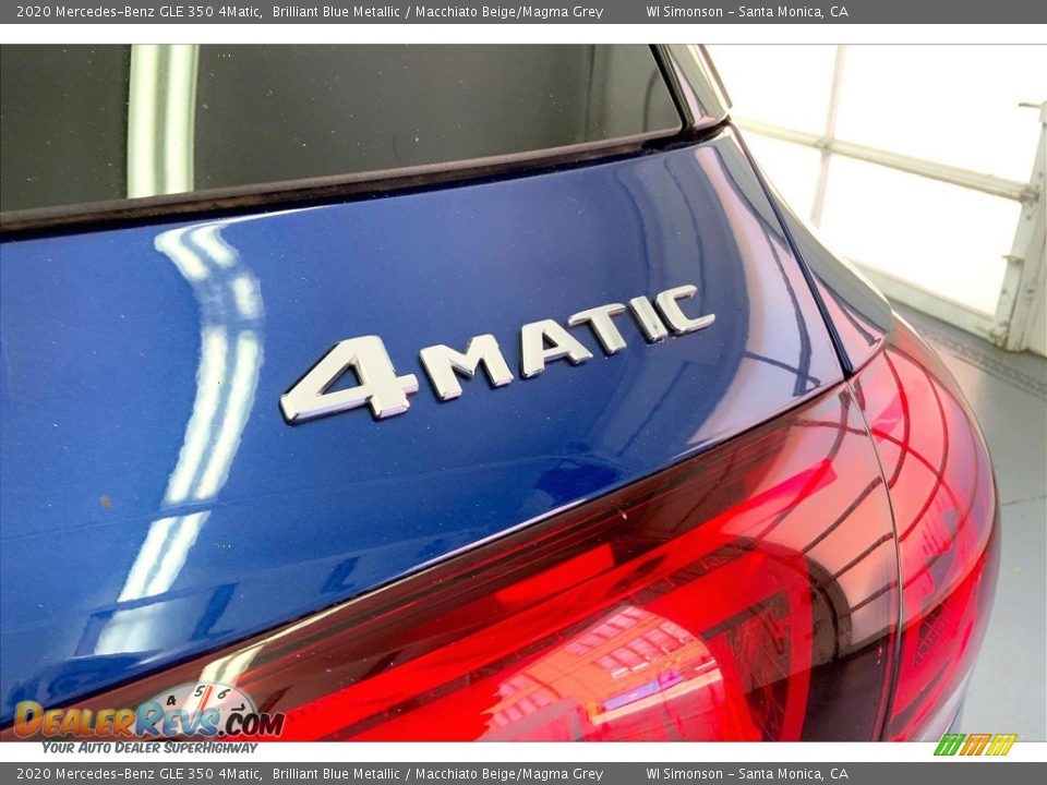 2020 Mercedes-Benz GLE 350 4Matic Brilliant Blue Metallic / Macchiato Beige/Magma Grey Photo #7