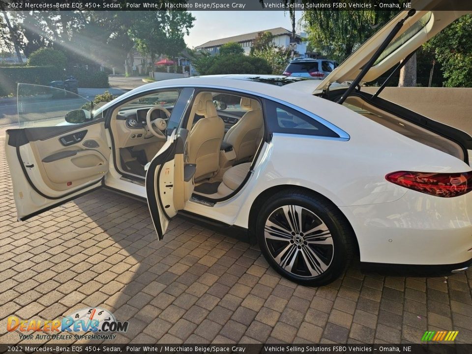 2022 Mercedes-Benz EQS 450+ Sedan Polar White / Macchiato Beige/Space Gray Photo #3