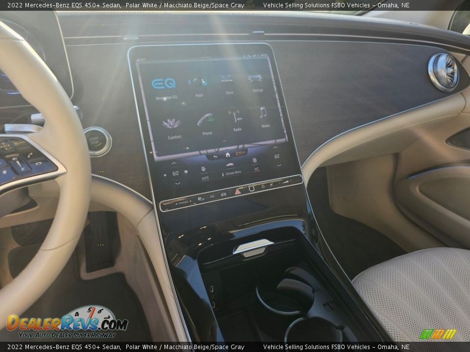 2022 Mercedes-Benz EQS 450+ Sedan Polar White / Macchiato Beige/Space Gray Photo #4