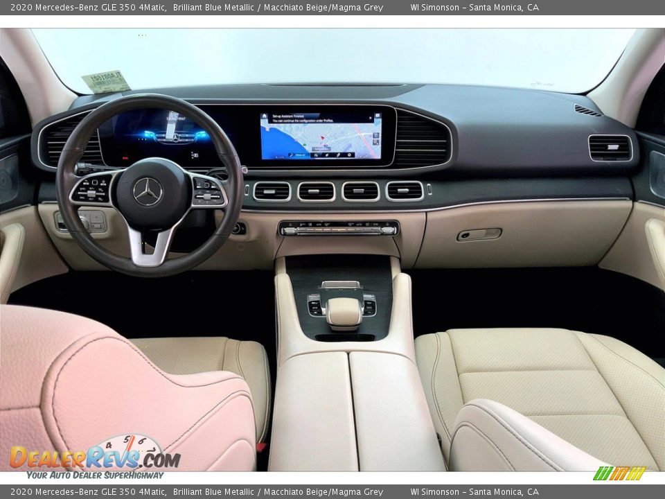 2020 Mercedes-Benz GLE 350 4Matic Brilliant Blue Metallic / Macchiato Beige/Magma Grey Photo #15