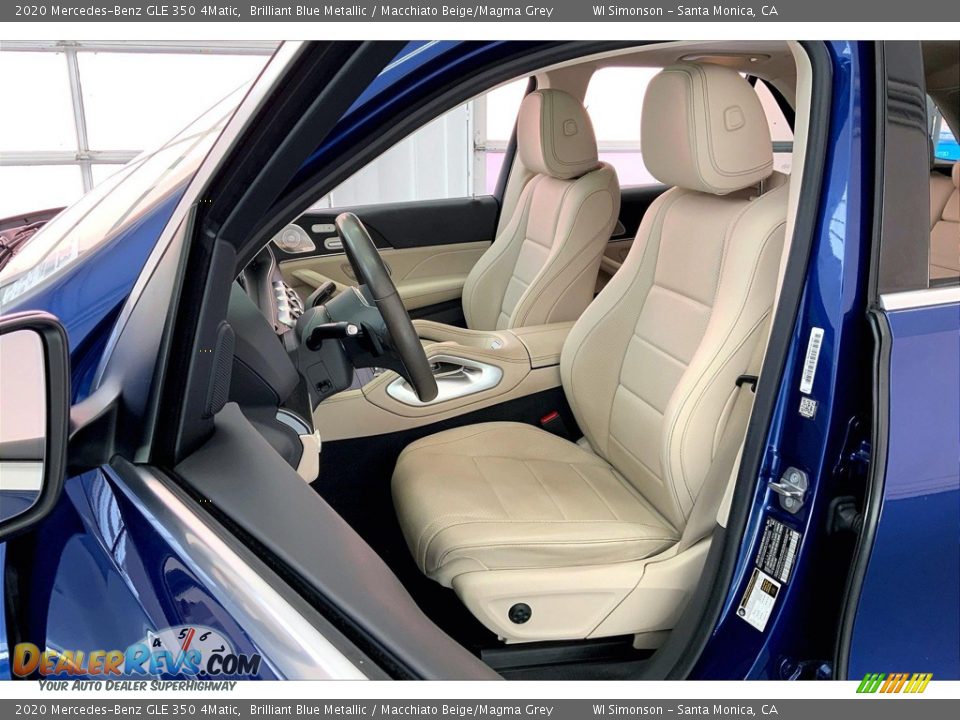 2020 Mercedes-Benz GLE 350 4Matic Brilliant Blue Metallic / Macchiato Beige/Magma Grey Photo #18