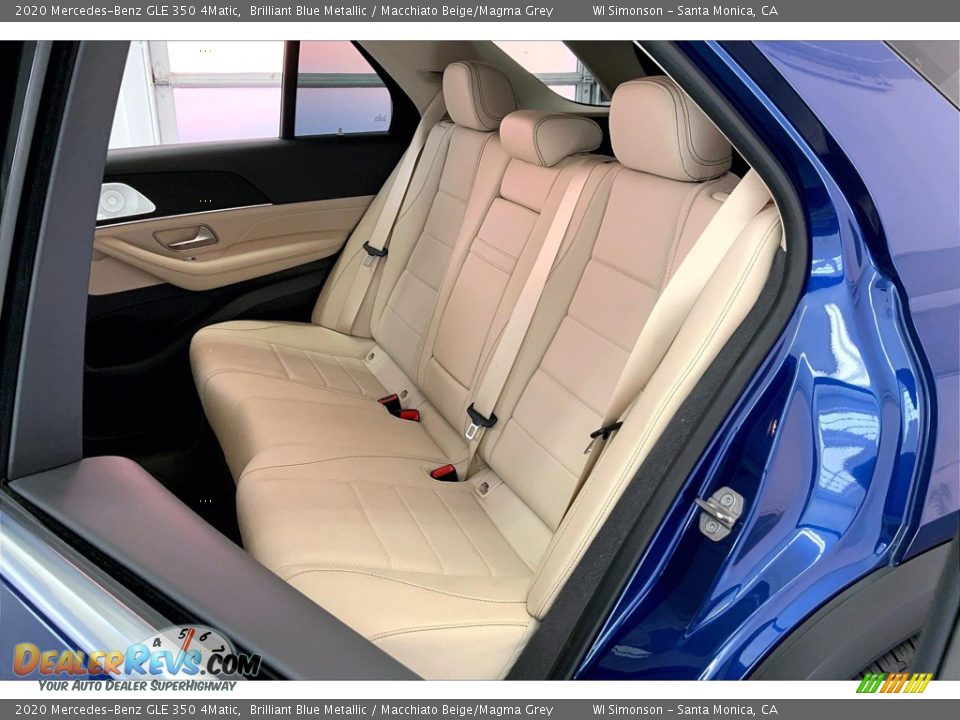 2020 Mercedes-Benz GLE 350 4Matic Brilliant Blue Metallic / Macchiato Beige/Magma Grey Photo #20