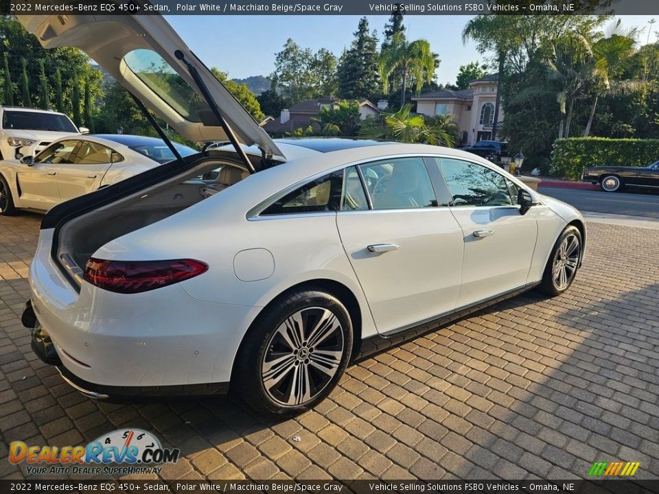 2022 Mercedes-Benz EQS 450+ Sedan Polar White / Macchiato Beige/Space Gray Photo #9