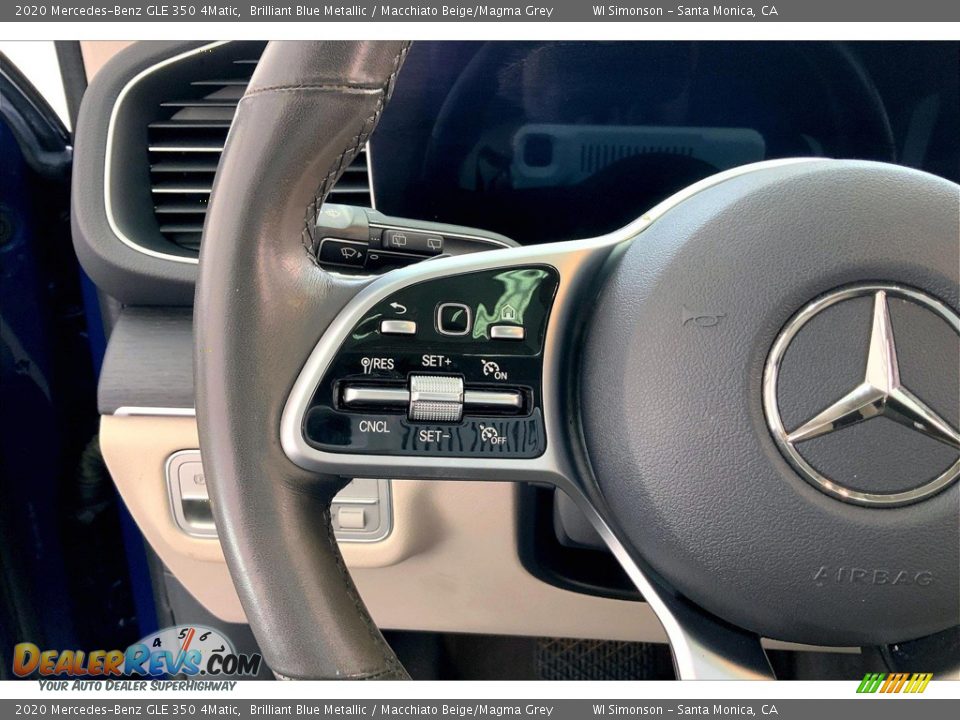 2020 Mercedes-Benz GLE 350 4Matic Brilliant Blue Metallic / Macchiato Beige/Magma Grey Photo #21