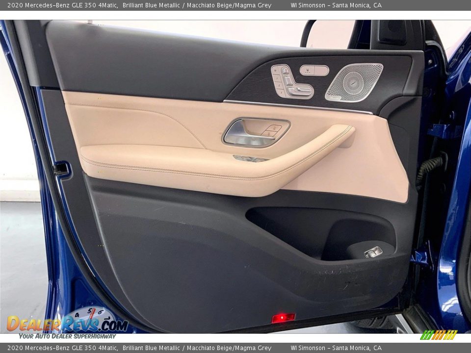 2020 Mercedes-Benz GLE 350 4Matic Brilliant Blue Metallic / Macchiato Beige/Magma Grey Photo #26