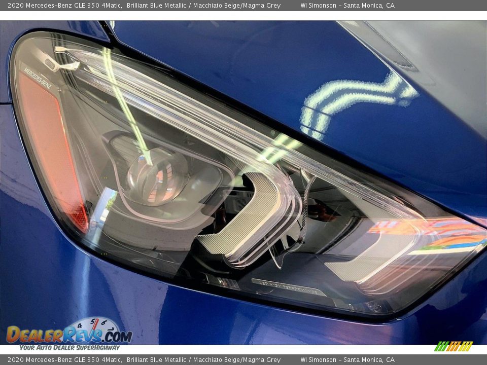 2020 Mercedes-Benz GLE 350 4Matic Brilliant Blue Metallic / Macchiato Beige/Magma Grey Photo #28
