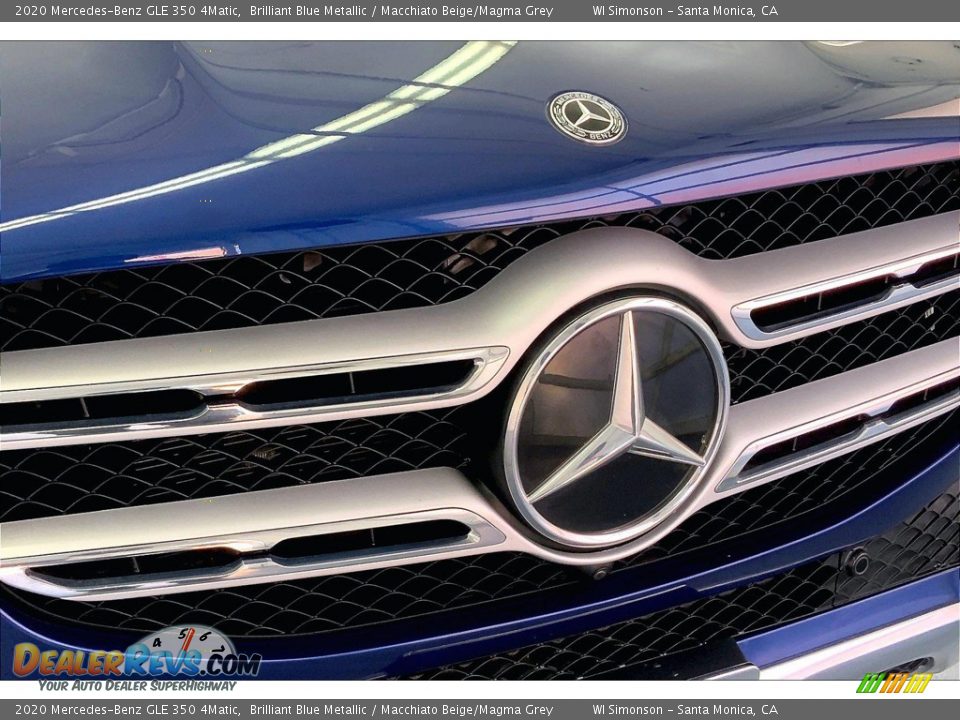 2020 Mercedes-Benz GLE 350 4Matic Brilliant Blue Metallic / Macchiato Beige/Magma Grey Photo #30