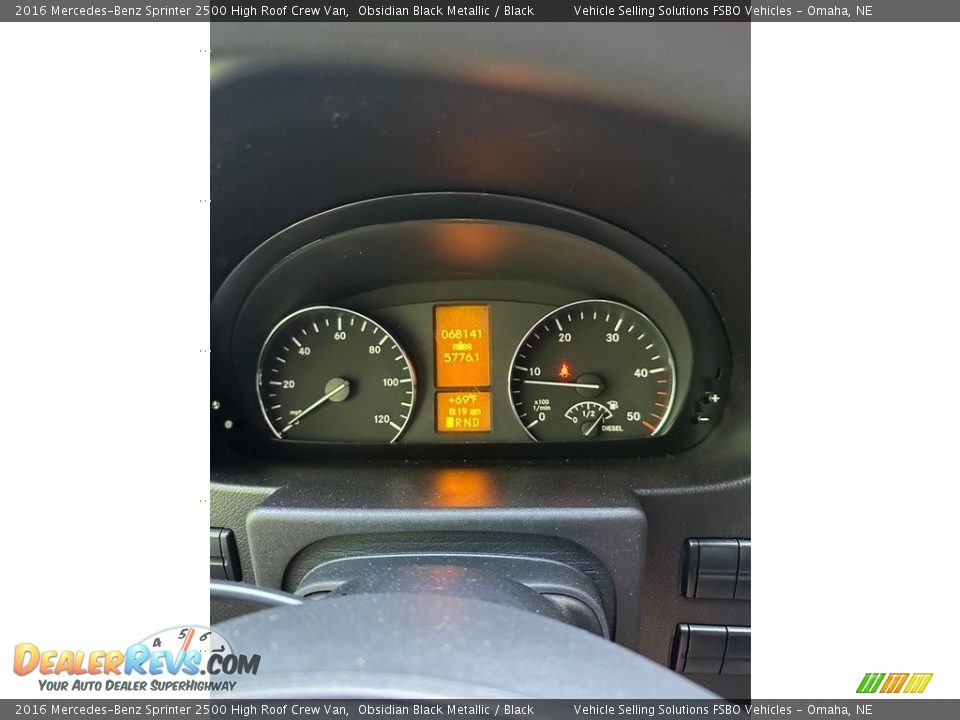 2016 Mercedes-Benz Sprinter 2500 High Roof Crew Van Gauges Photo #2