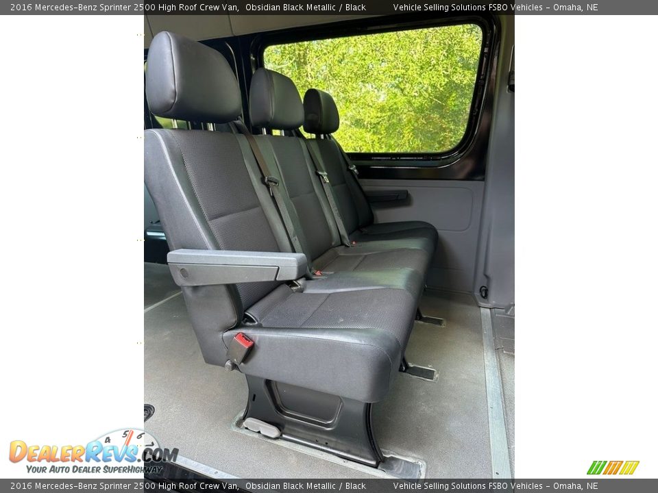 Rear Seat of 2016 Mercedes-Benz Sprinter 2500 High Roof Crew Van Photo #5