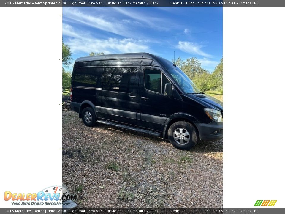 Obsidian Black Metallic 2016 Mercedes-Benz Sprinter 2500 High Roof Crew Van Photo #8