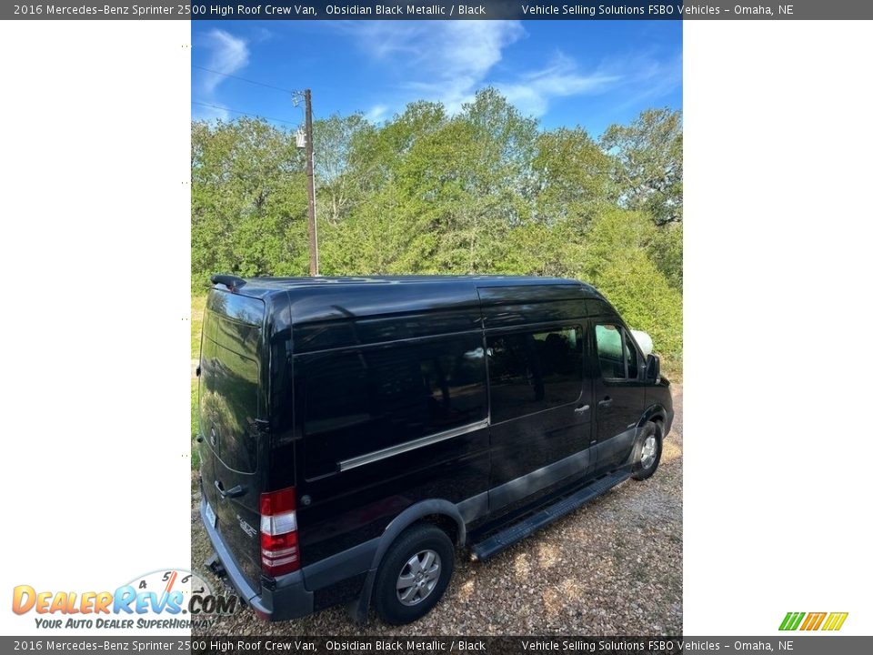 2016 Mercedes-Benz Sprinter 2500 High Roof Crew Van Obsidian Black Metallic / Black Photo #9