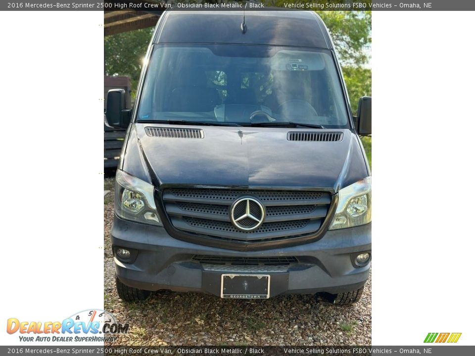 2016 Mercedes-Benz Sprinter 2500 High Roof Crew Van Obsidian Black Metallic / Black Photo #10