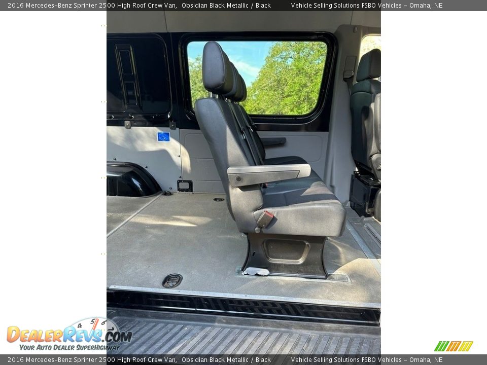 Rear Seat of 2016 Mercedes-Benz Sprinter 2500 High Roof Crew Van Photo #13