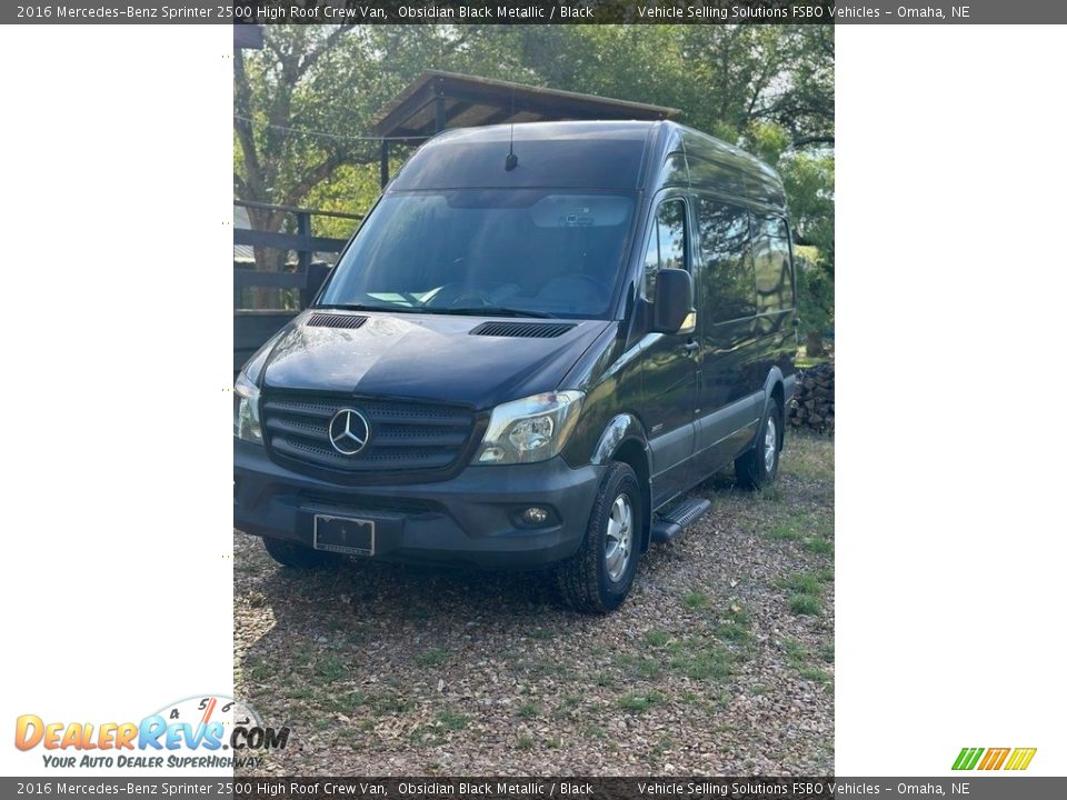 2016 Mercedes-Benz Sprinter 2500 High Roof Crew Van Obsidian Black Metallic / Black Photo #15