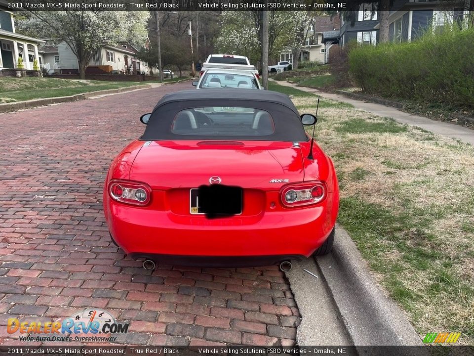 2011 Mazda MX-5 Miata Sport Roadster True Red / Black Photo #6