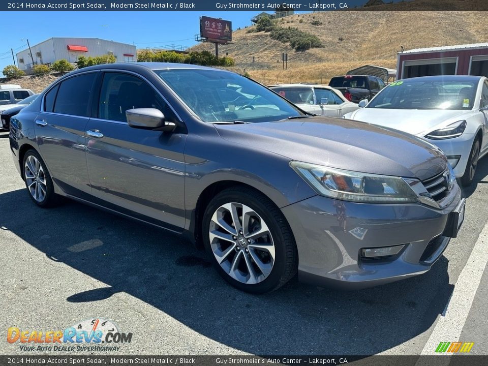 2014 Honda Accord Sport Sedan Modern Steel Metallic / Black Photo #1