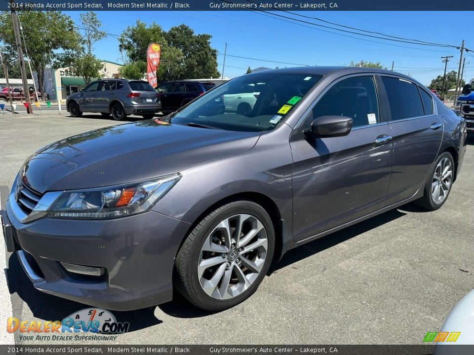 2014 Honda Accord Sport Sedan Modern Steel Metallic / Black Photo #3