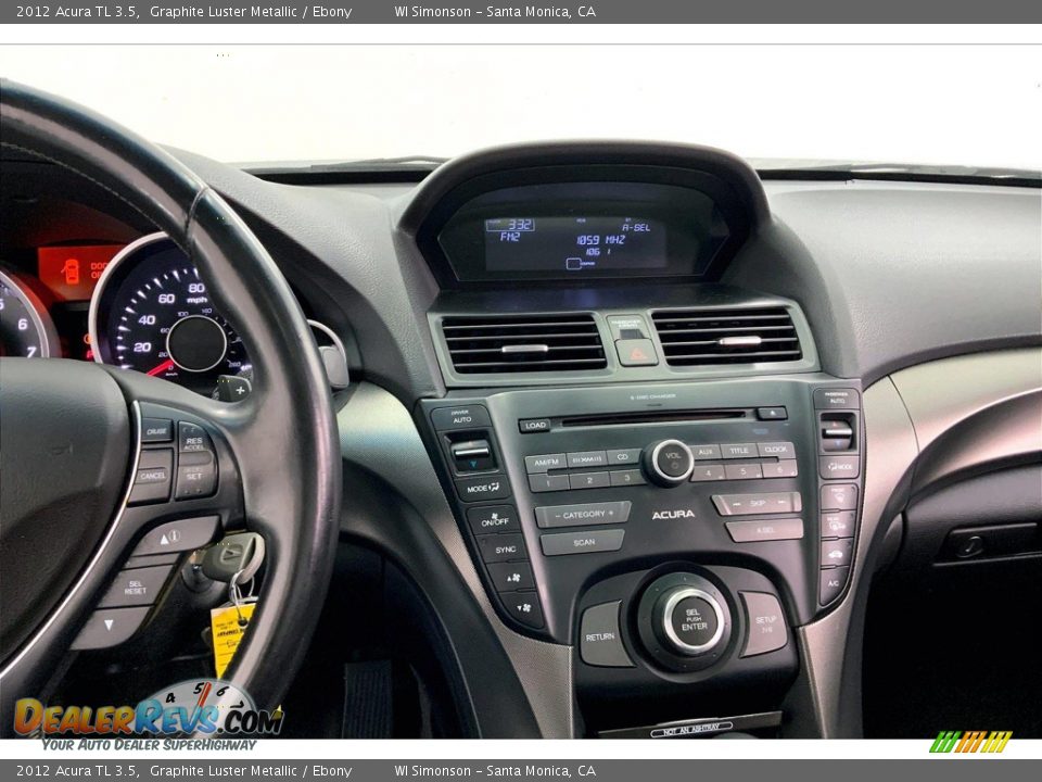 Dashboard of 2012 Acura TL 3.5 Photo #5