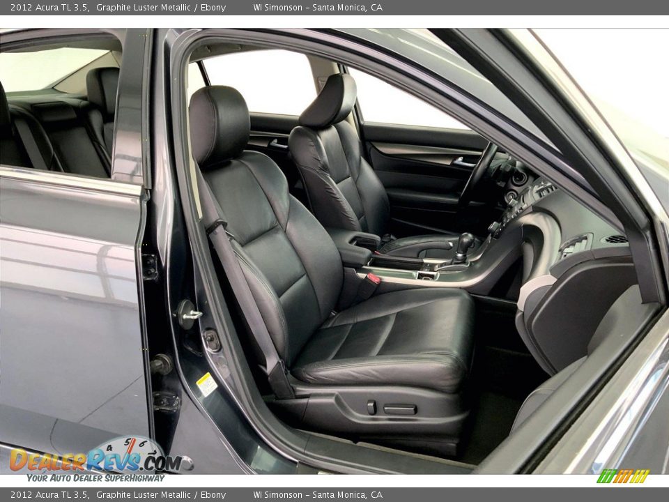 Ebony Interior - 2012 Acura TL 3.5 Photo #6