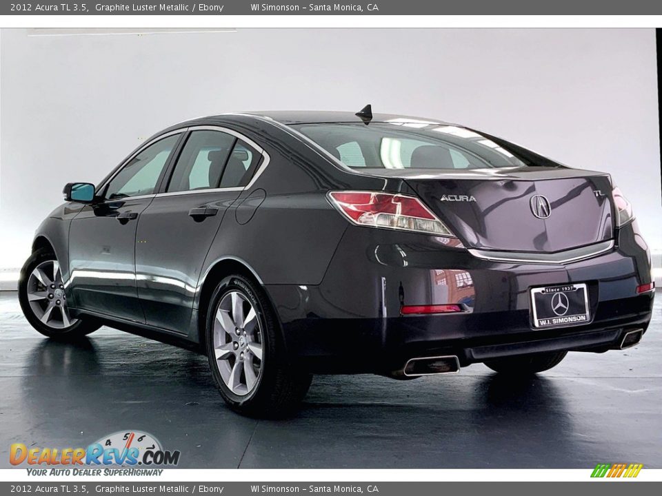 2012 Acura TL 3.5 Graphite Luster Metallic / Ebony Photo #10