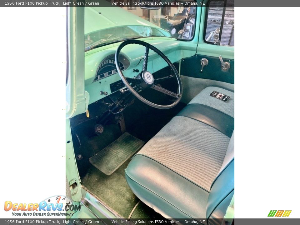 Front Seat of 1956 Ford F100 Pickup Truck Photo #15