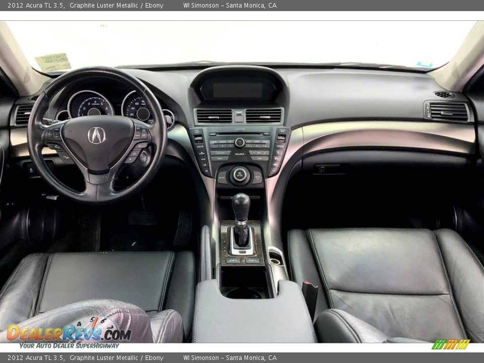 Ebony Interior - 2012 Acura TL 3.5 Photo #15