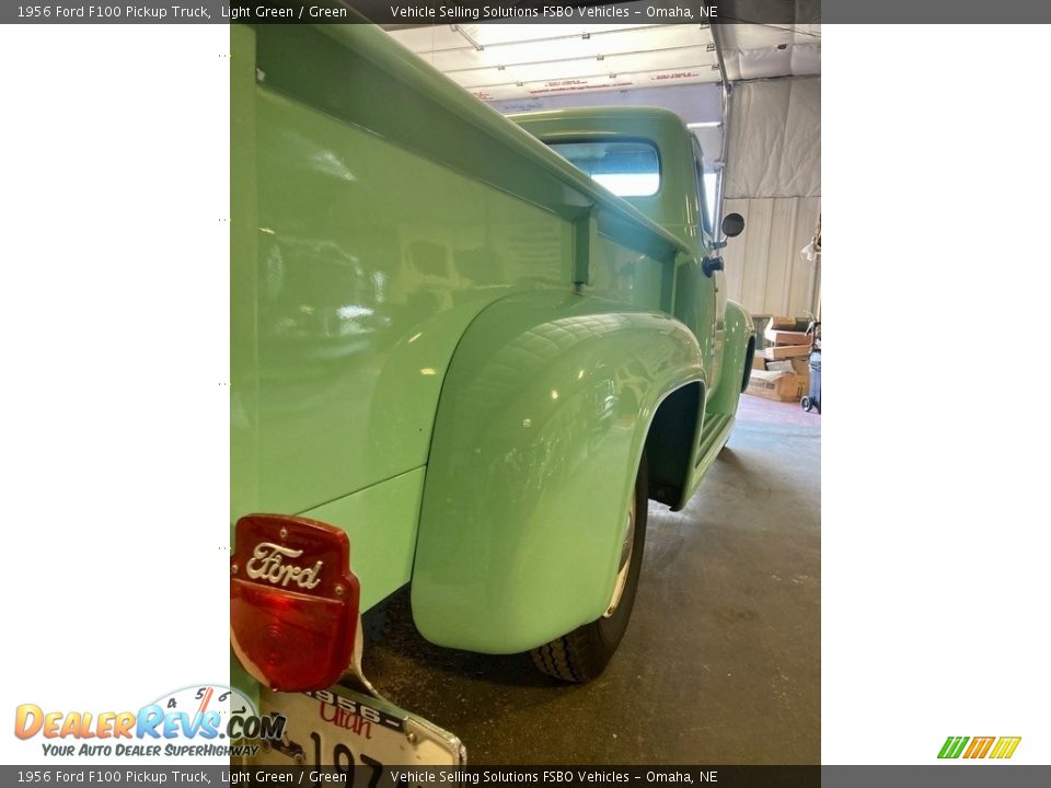 1956 Ford F100 Pickup Truck Light Green / Green Photo #25