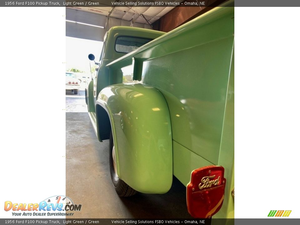 1956 Ford F100 Pickup Truck Light Green / Green Photo #26