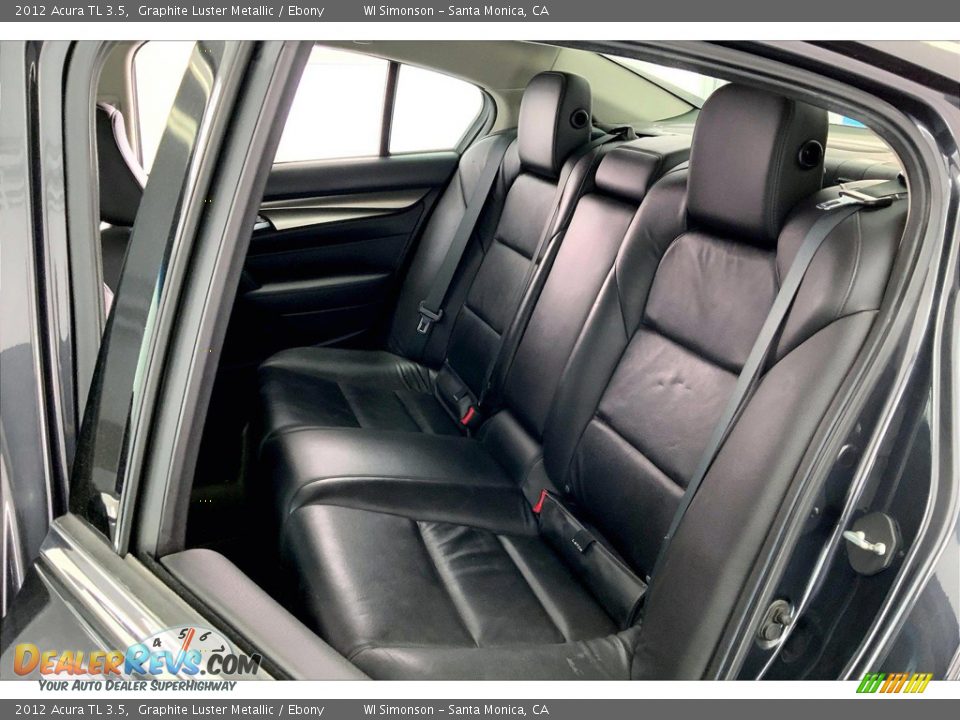 Rear Seat of 2012 Acura TL 3.5 Photo #20
