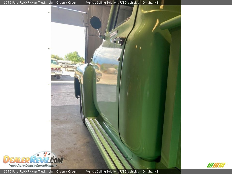 1956 Ford F100 Pickup Truck Light Green / Green Photo #27