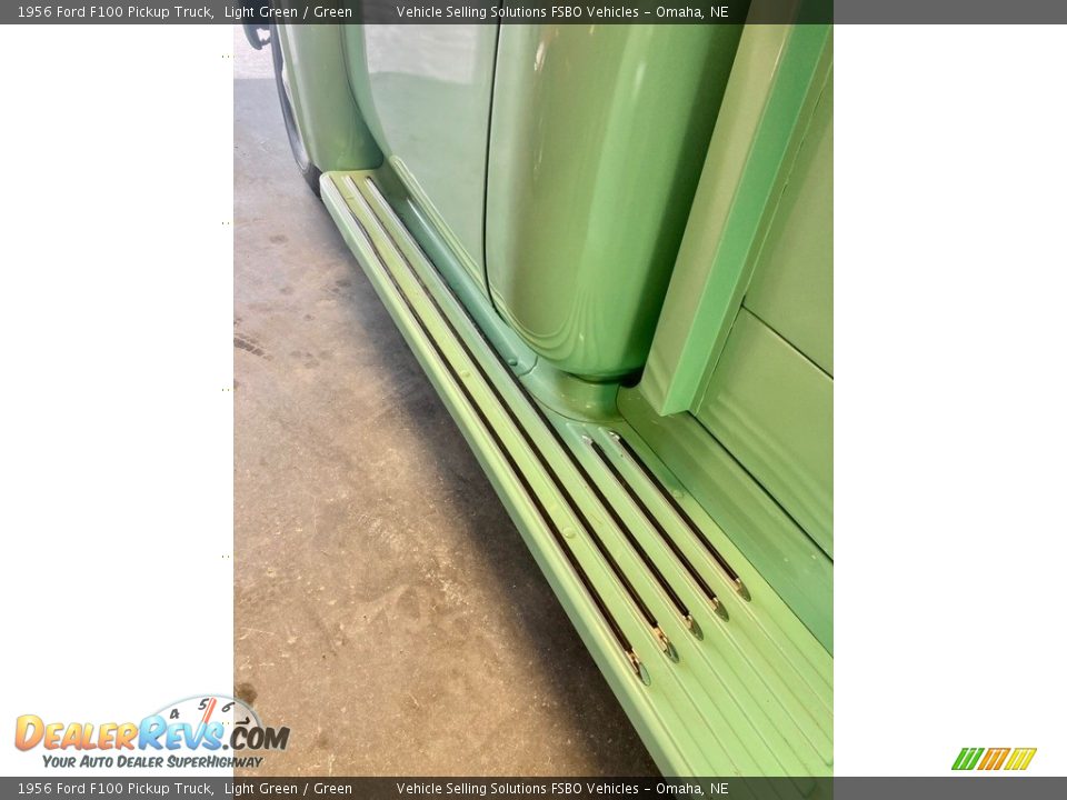 1956 Ford F100 Pickup Truck Light Green / Green Photo #28