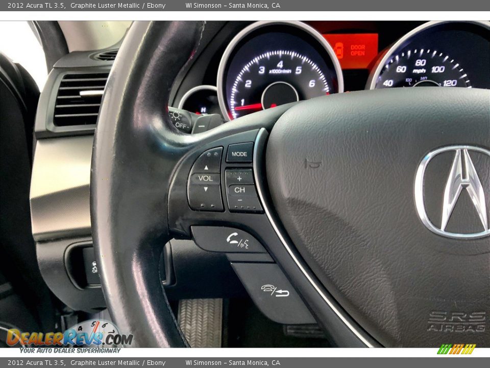 2012 Acura TL 3.5 Steering Wheel Photo #21