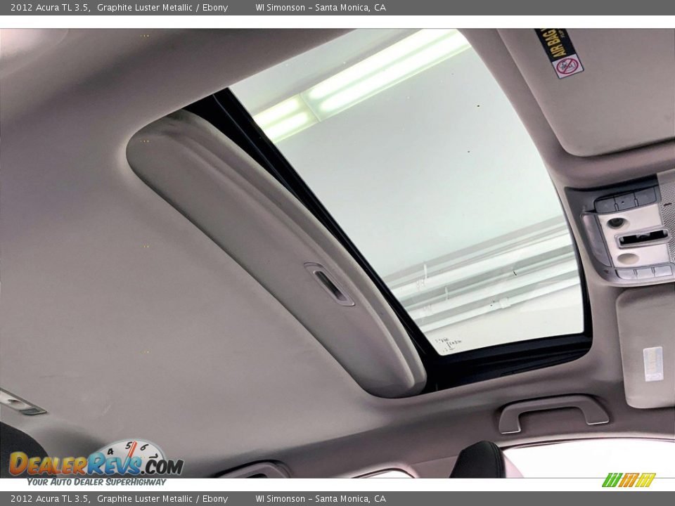 Sunroof of 2012 Acura TL 3.5 Photo #24