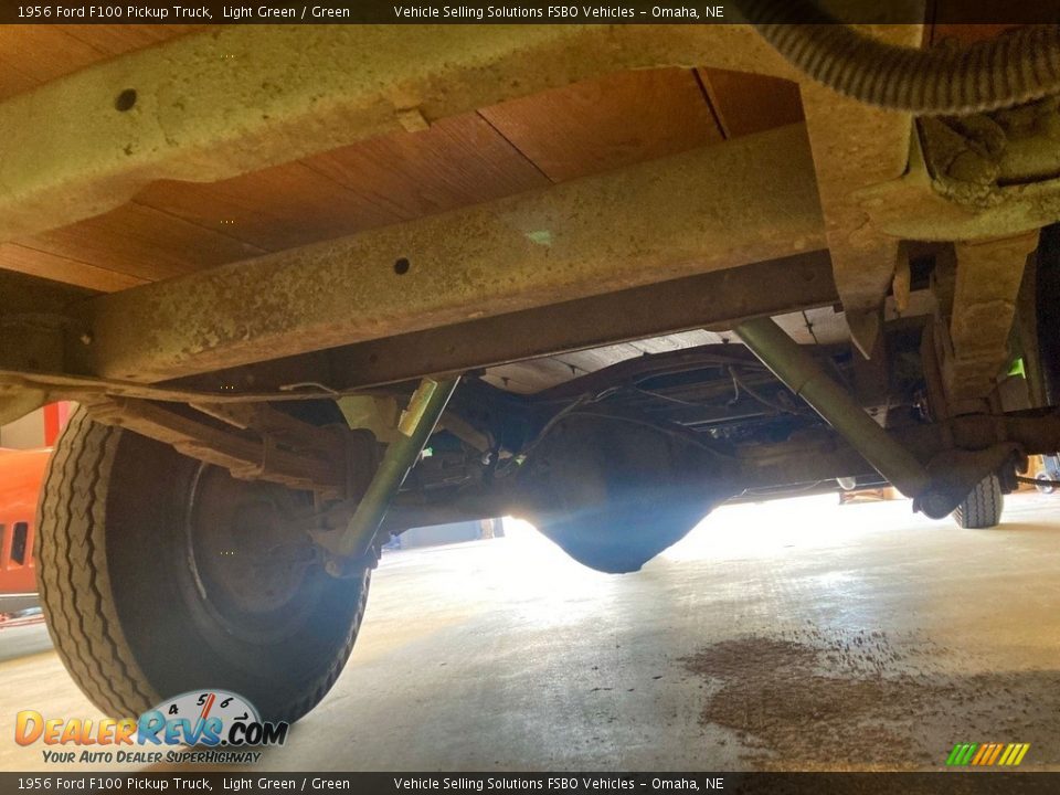 Undercarriage of 1956 Ford F100 Pickup Truck Photo #36