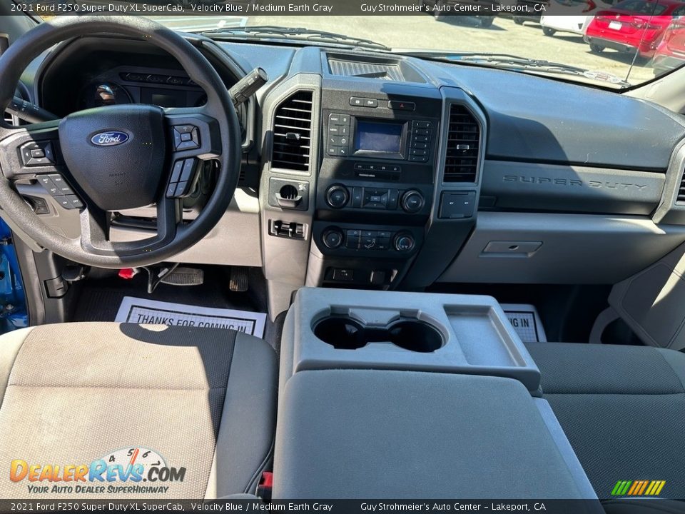 Medium Earth Gray Interior - 2021 Ford F250 Super Duty XL SuperCab Photo #12