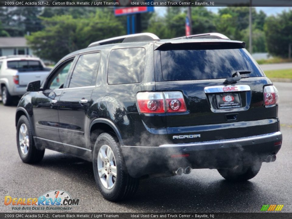 2009 GMC Acadia SLT-2 Carbon Black Metallic / Light Titanium Photo #5