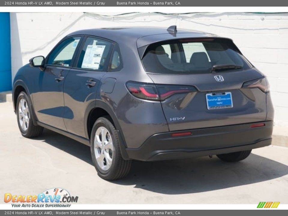 2024 Honda HR-V LX AWD Modern Steel Metallic / Gray Photo #2