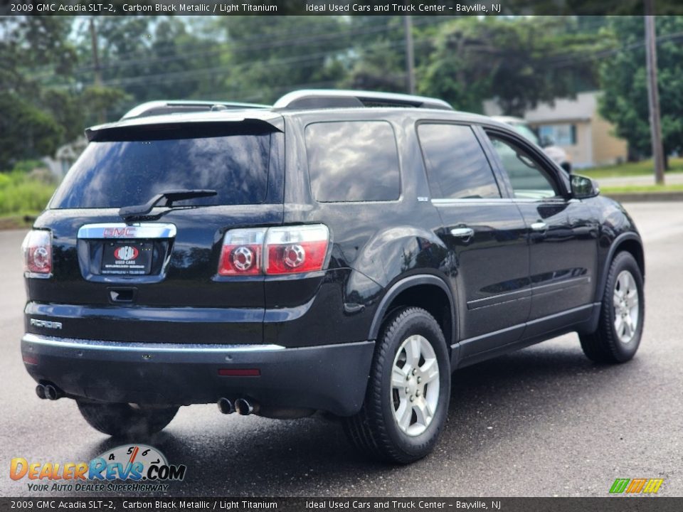 2009 GMC Acadia SLT-2 Carbon Black Metallic / Light Titanium Photo #6