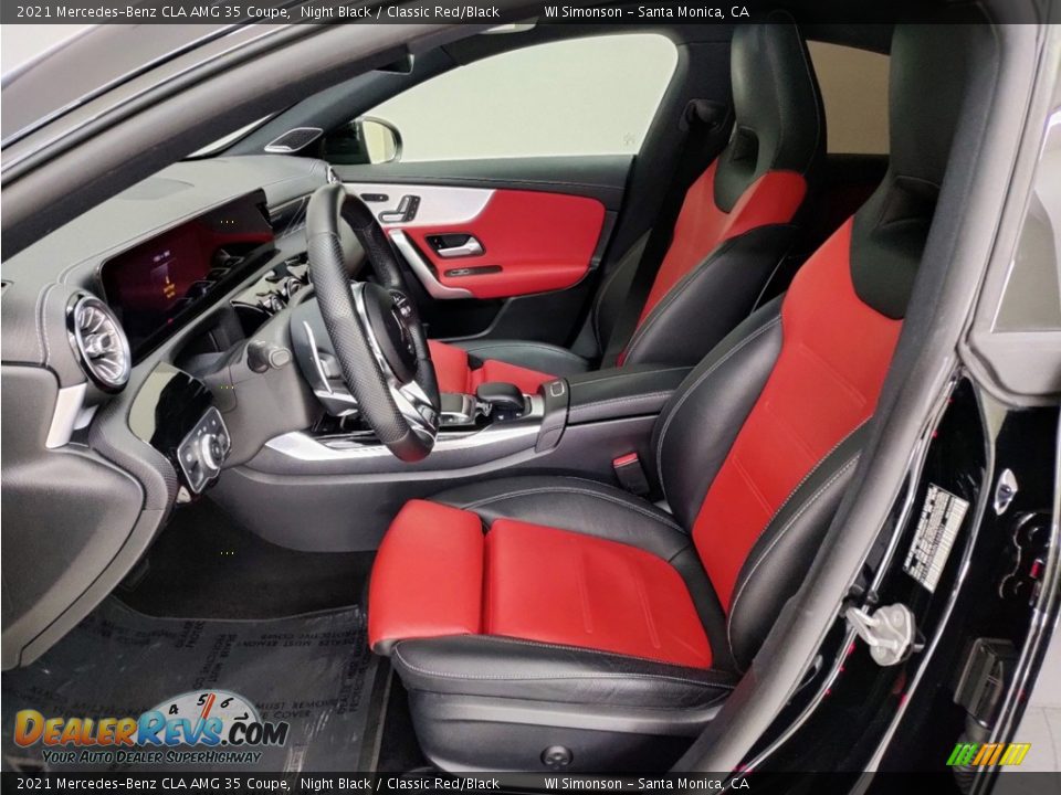Classic Red/Black Interior - 2021 Mercedes-Benz CLA AMG 35 Coupe Photo #13