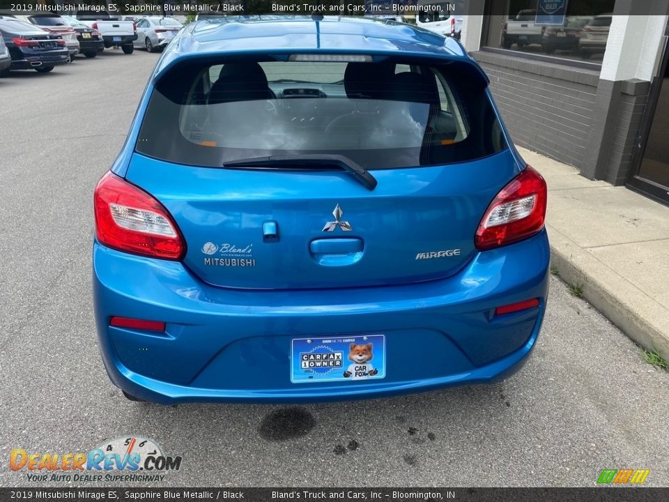 2019 Mitsubishi Mirage ES Sapphire Blue Metallic / Black Photo #2