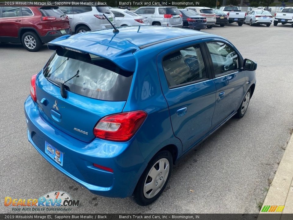 2019 Mitsubishi Mirage ES Sapphire Blue Metallic / Black Photo #3