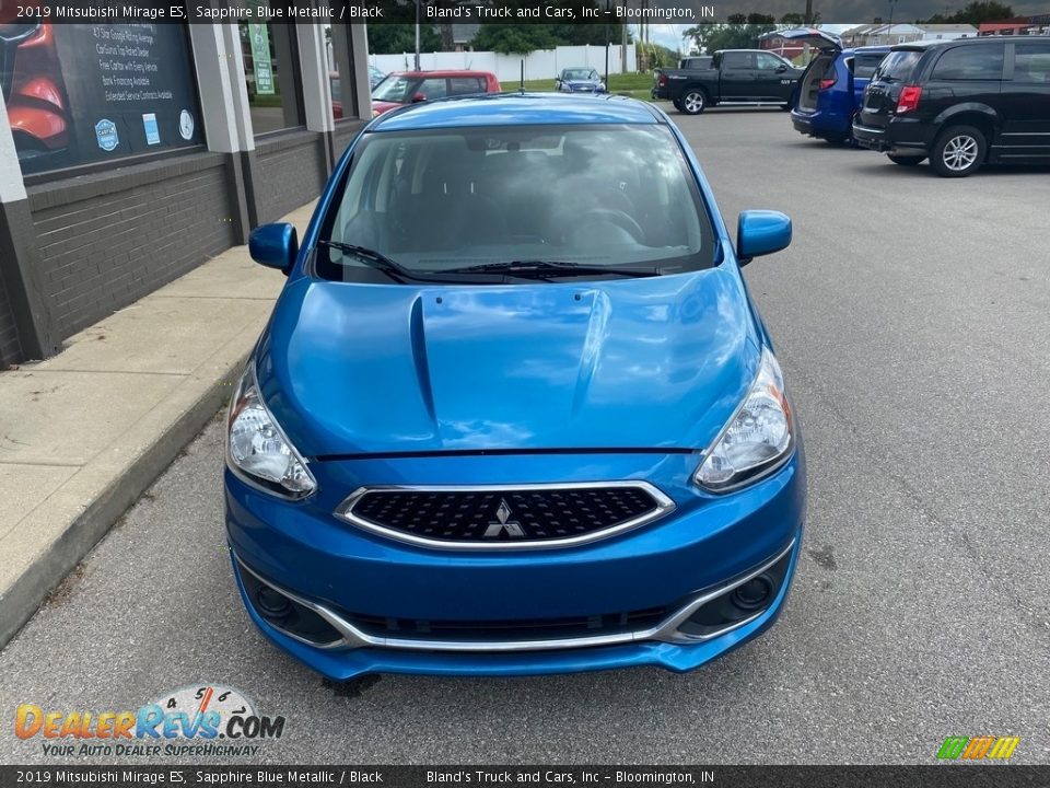 2019 Mitsubishi Mirage ES Sapphire Blue Metallic / Black Photo #14