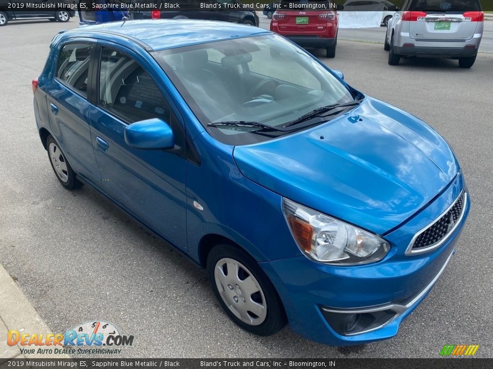 2019 Mitsubishi Mirage ES Sapphire Blue Metallic / Black Photo #19